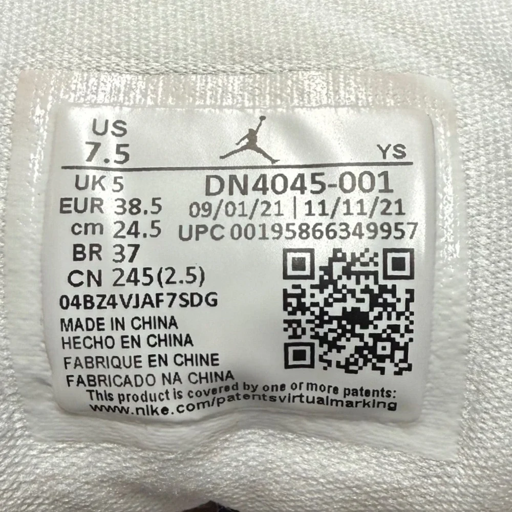 Air Jordan 1 Mid iron ore Pink Salt White Grey Sneakers 7.5